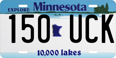 MN license plate 150UCK