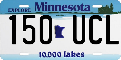 MN license plate 150UCL