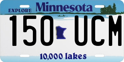 MN license plate 150UCM