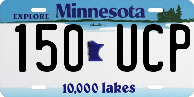 MN license plate 150UCP