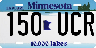 MN license plate 150UCR