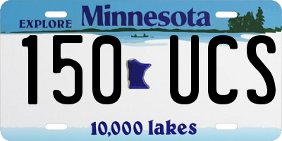 MN license plate 150UCS