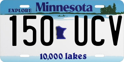 MN license plate 150UCV