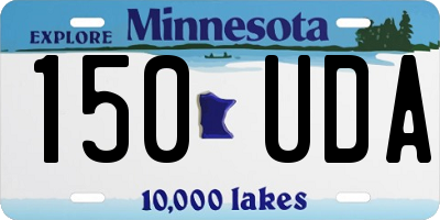 MN license plate 150UDA