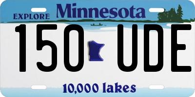 MN license plate 150UDE