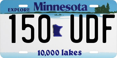 MN license plate 150UDF