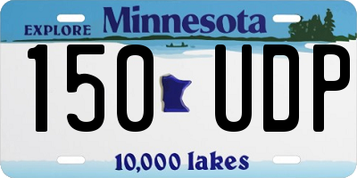 MN license plate 150UDP