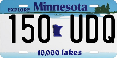 MN license plate 150UDQ