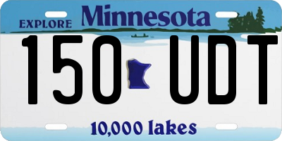 MN license plate 150UDT