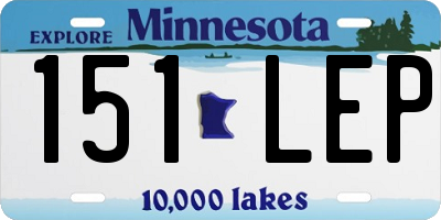 MN license plate 151LEP