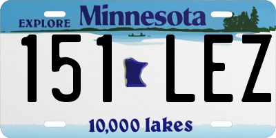 MN license plate 151LEZ
