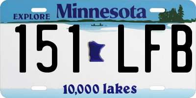 MN license plate 151LFB