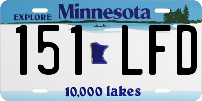 MN license plate 151LFD
