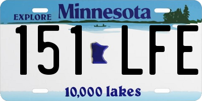 MN license plate 151LFE