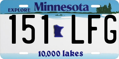 MN license plate 151LFG