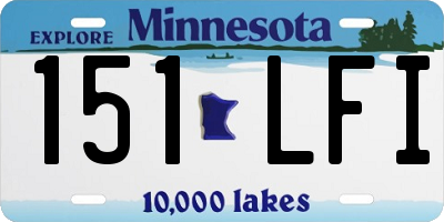 MN license plate 151LFI