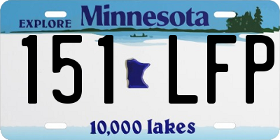 MN license plate 151LFP