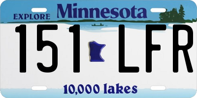MN license plate 151LFR
