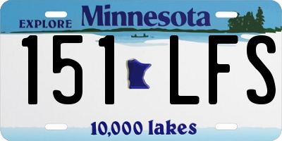 MN license plate 151LFS