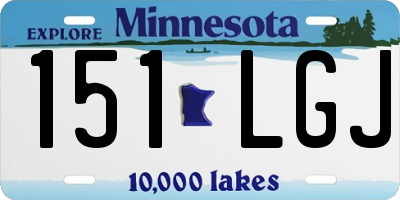 MN license plate 151LGJ
