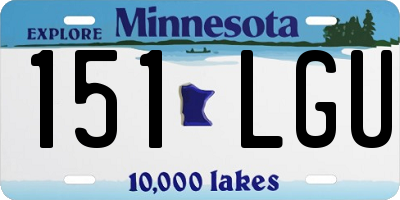 MN license plate 151LGU