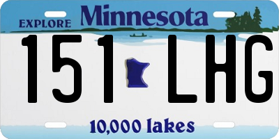 MN license plate 151LHG