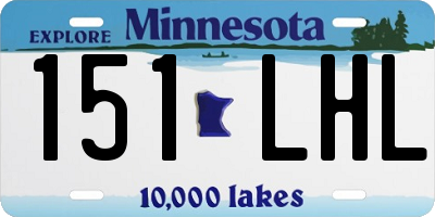 MN license plate 151LHL