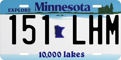 MN license plate 151LHM