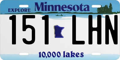 MN license plate 151LHN