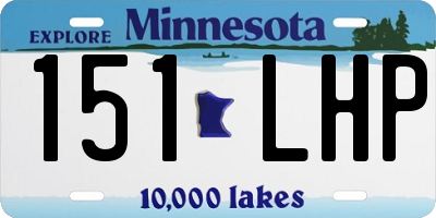 MN license plate 151LHP