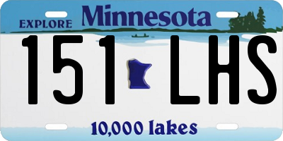 MN license plate 151LHS