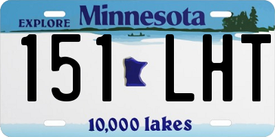 MN license plate 151LHT