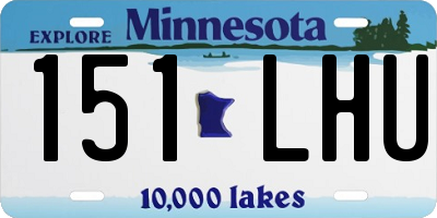 MN license plate 151LHU