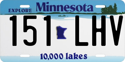 MN license plate 151LHV