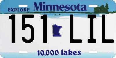 MN license plate 151LIL