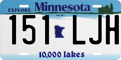 MN license plate 151LJH