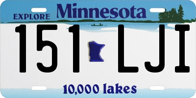 MN license plate 151LJI