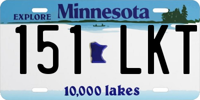 MN license plate 151LKT