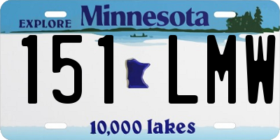 MN license plate 151LMW