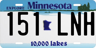 MN license plate 151LNH