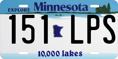 MN license plate 151LPS
