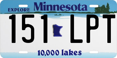MN license plate 151LPT