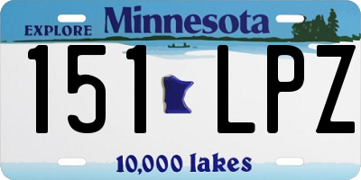 MN license plate 151LPZ