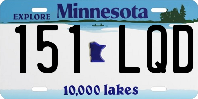 MN license plate 151LQD