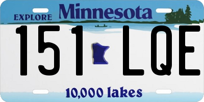 MN license plate 151LQE