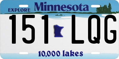 MN license plate 151LQG