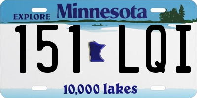 MN license plate 151LQI
