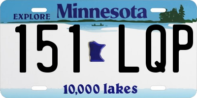 MN license plate 151LQP