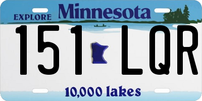 MN license plate 151LQR