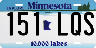 MN license plate 151LQS